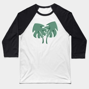 Monstera Leaves Baseball T-Shirt